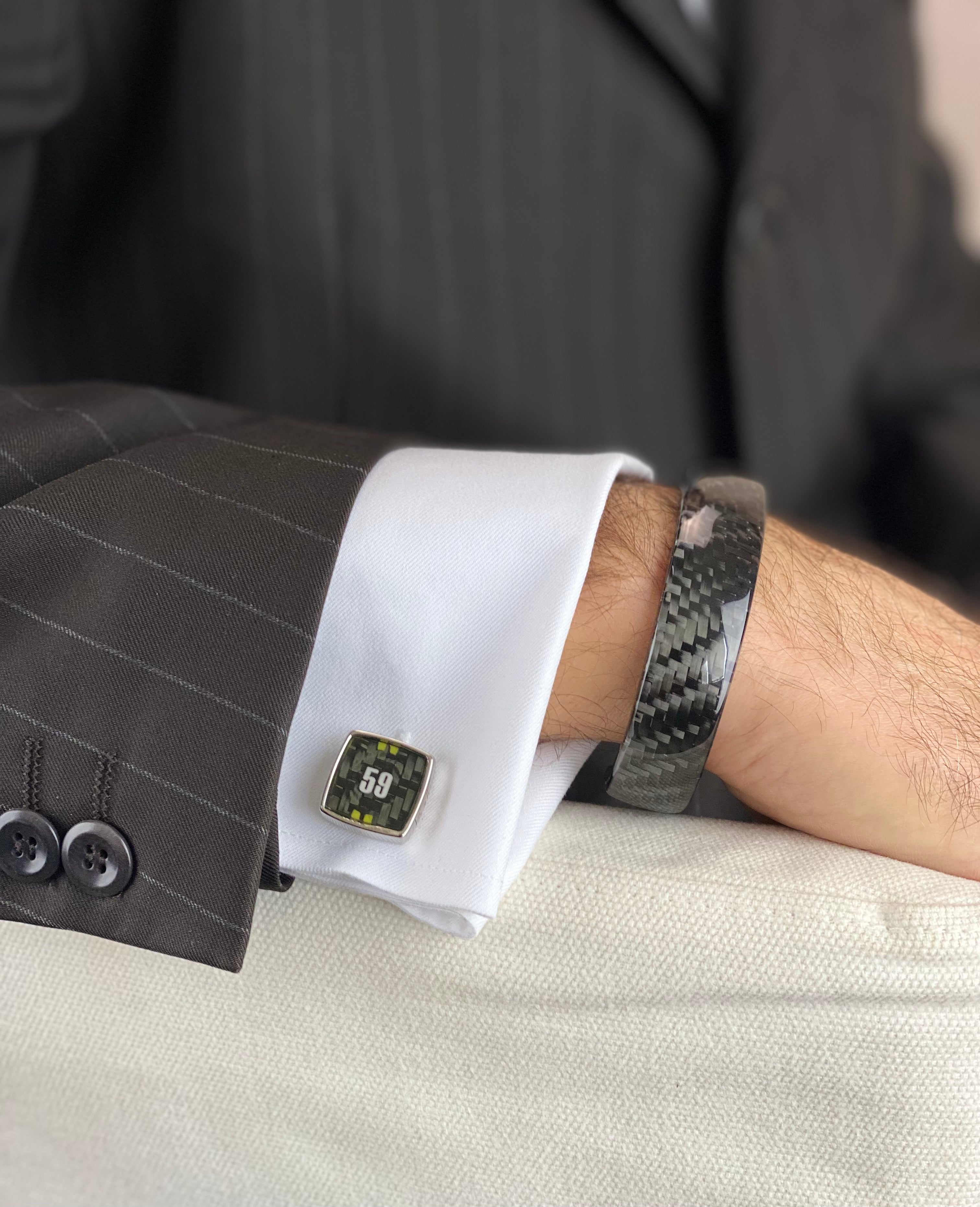 Carbon Cufflinks 59