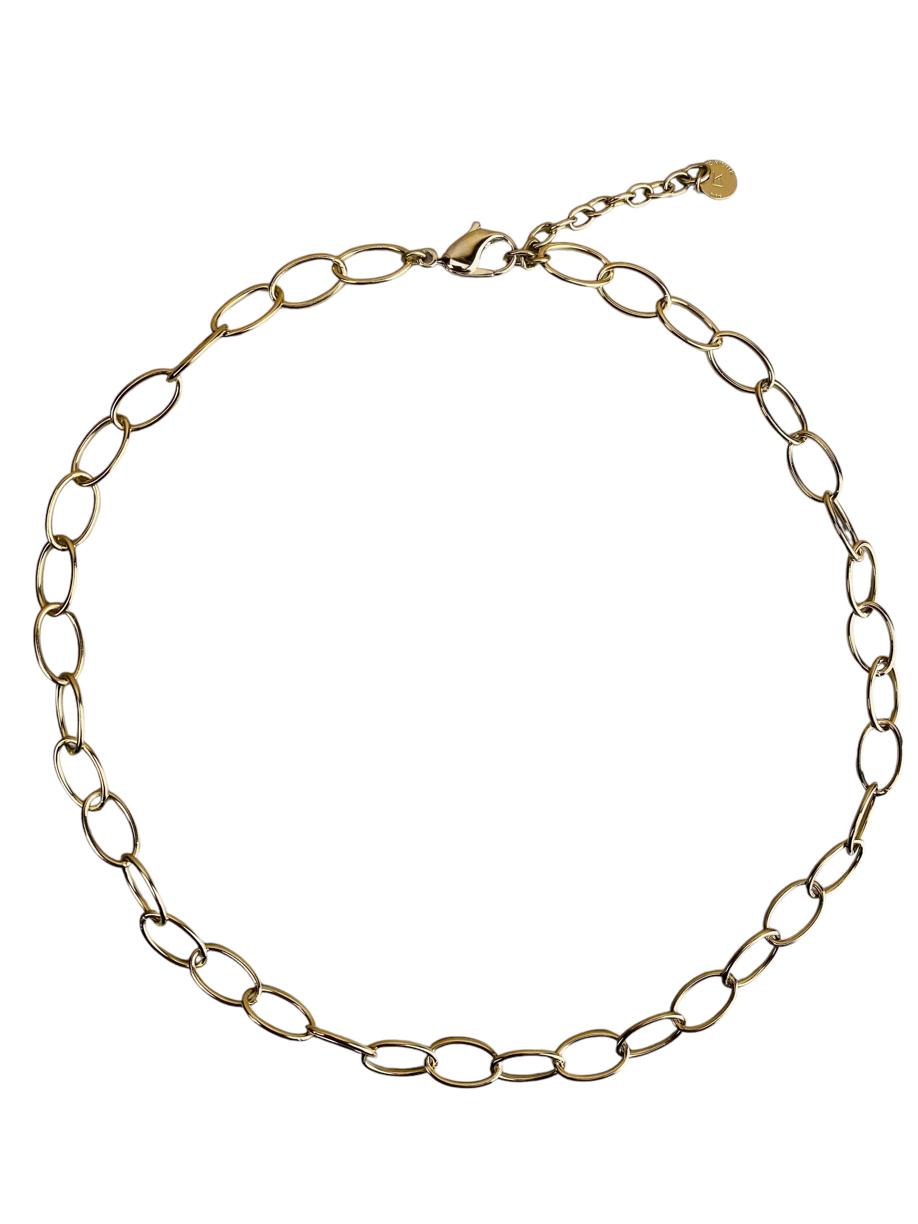 Collier doré collection "Chaînes"